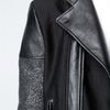 Balenciaga Leather and Flecked Tweed Motorcycle Jacket in Black for Men - Lyst