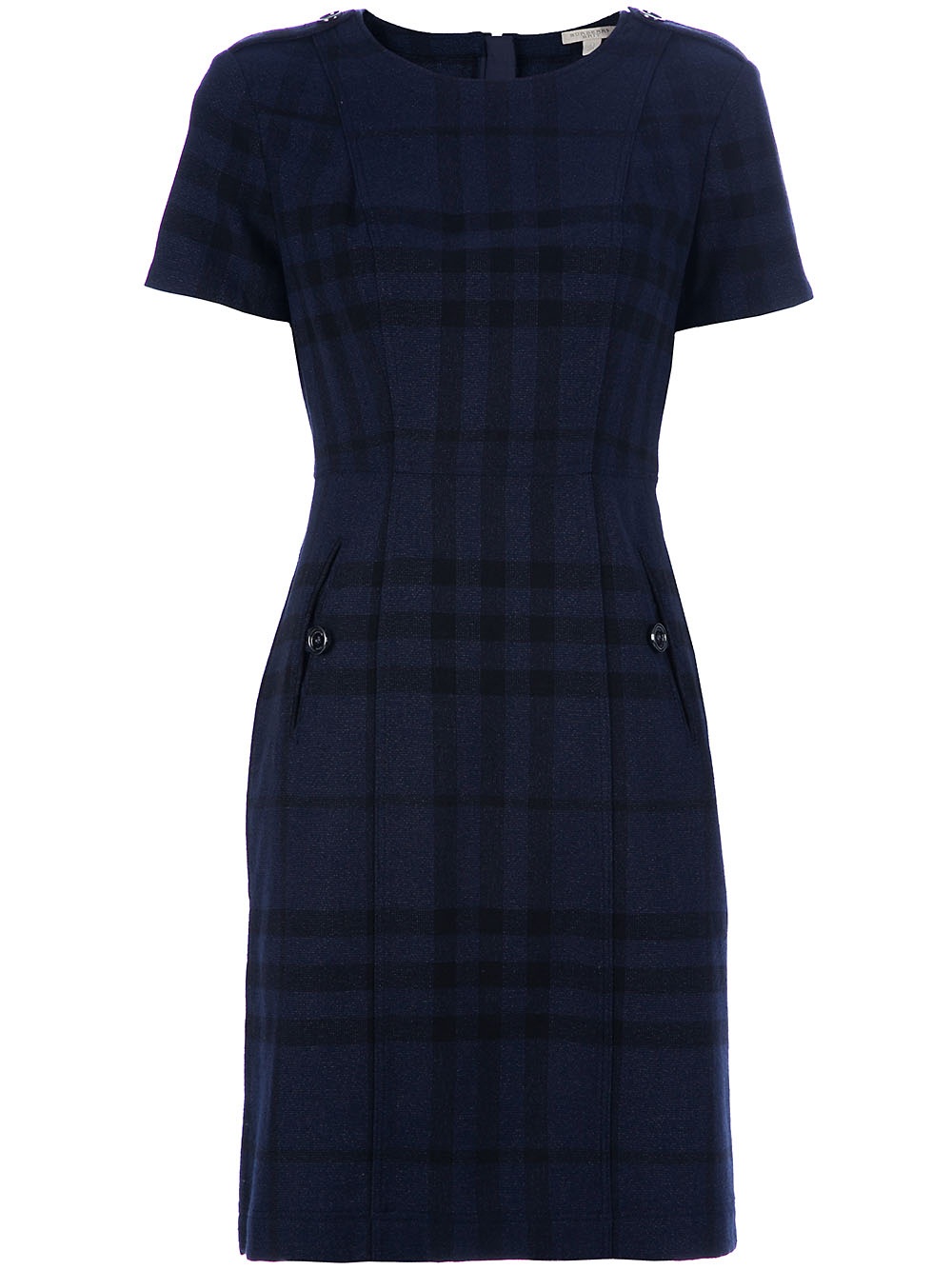 blue check frock