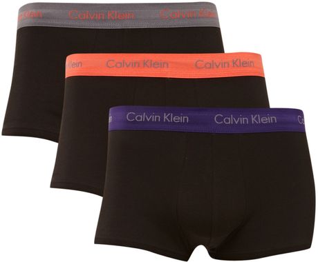 Calvin Klein 3 Pack Contrast Waistband in Black for Men - Lyst