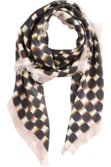 David Szeto Ikat Checkered Square Scarf - Lyst