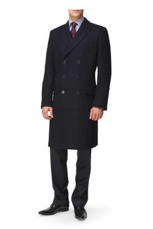 Jaeger Double Breasted Overcoat - Lyst