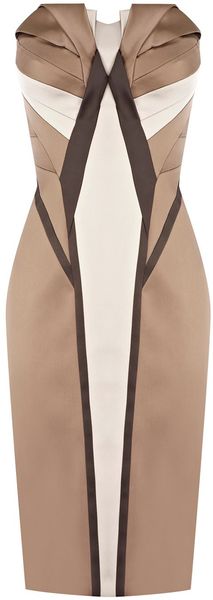 Karen Millen Signature Satin Dress - Lyst