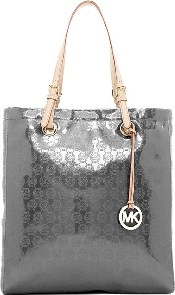 michael kors tote bag silver