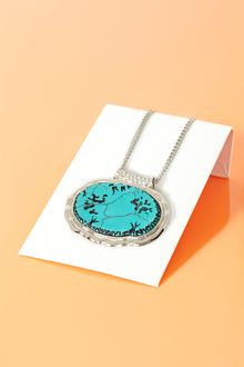 Nasty Gal Inca Turquoise Pendant - Lyst