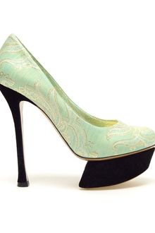 Nicholas Kirkwood Floral Brocade Platform Pumps - Lyst