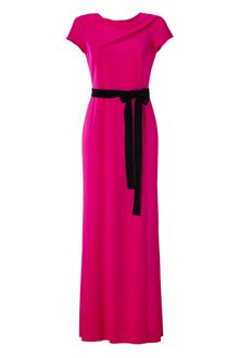 Paule Ka Fuchsia Satin and Crepe Gown - Lyst