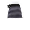 Proenza Schouler Blended Tweed Wrapmini Skirt with Nappa Leather Trimming and Fastening Links in Gray - Lyst
