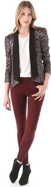 Rebecca Minkoff Becky Sequin Jacket - Lyst