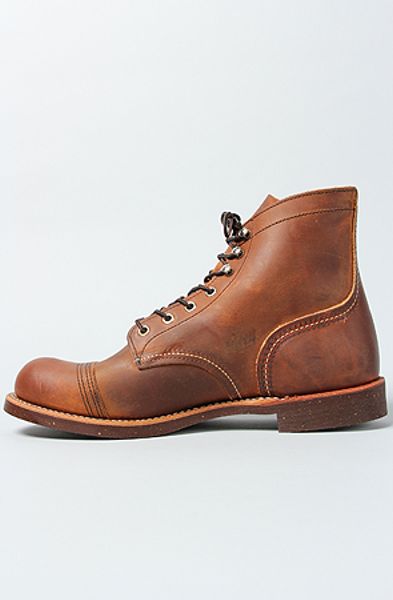 red wing shoes iron ranger mens copper boots