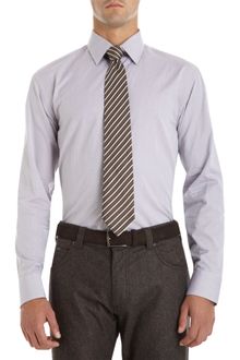 Armani Micro Check Dress Shirt - Lyst