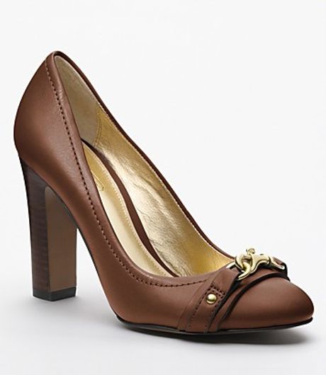 high heels coach ash coach desaree leash high heel in brown high heels coach ash coach desaree leash high heel in brown