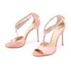 B Brian Atwood Loreto Crystal Sandals in Pink (champagne) - Lyst