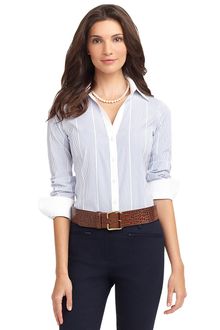Brooks Brothers Noniron Fitted Dash Stripe Dress Shirt - Lyst