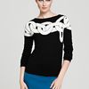 Diane Von Furstenberg Sweater Tinkit Crewneck in Black (black chains) - Lyst