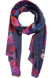 Erdem Doublesided Abstract Floral Scarf - Lyst