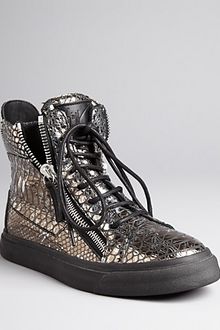 Giuseppe Zanotti Sneakers Metallic Lace Up - Lyst