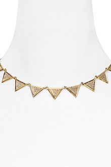 House Of Harlow 14kt Plated Triangle Collar Necklace  - Lyst