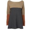Jaeger Colour Block Circular Rib Sweater in Beige (camel) - Lyst