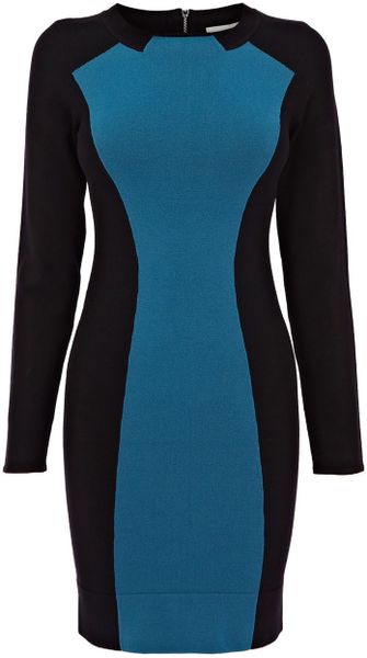 Karen Millen Feminine Colourblock Knit in Blue (multi-coloured) - Lyst