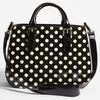 Kate Spade Sylvie Patent Leather Satchel in Black (black/ beige) - Lyst