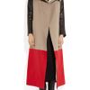 Mason By Michelle Mason Colorblock Wool and Cashmere Blend Coat in Beige (oatmeal) - Lyst