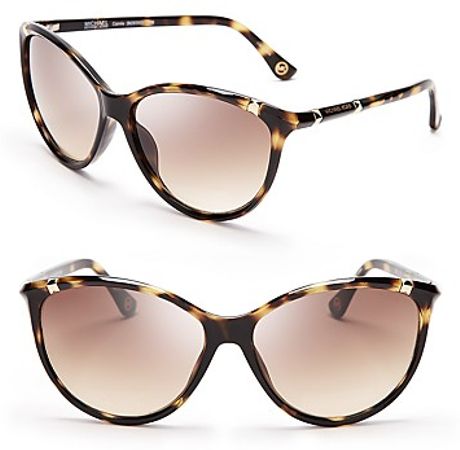 Michael Kors Michael Cateye Sunglasses in Brown (antique tortise) - Lyst