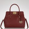 Michael Kors Michael Satchel Astrid Large in Red (claret) - Lyst