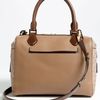Michael Kors Gia Embossed Leather Satchel in Brown (desert) - Lyst