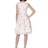 Oscar De La Renta Embroidered Cocktail Dress with Feathers in Beige (floral) - Lyst