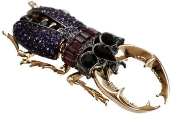 Roberto Cavalli Beetle Brooch - Lyst