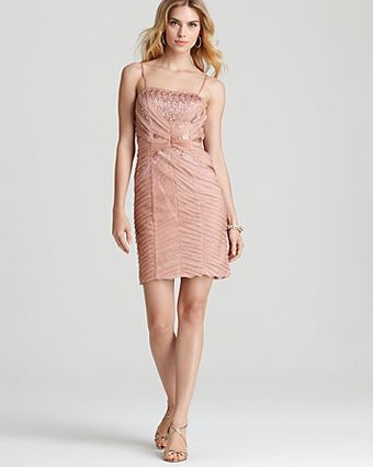 Sue Wong Beaded Dress Spaghetti Strap - Lyst