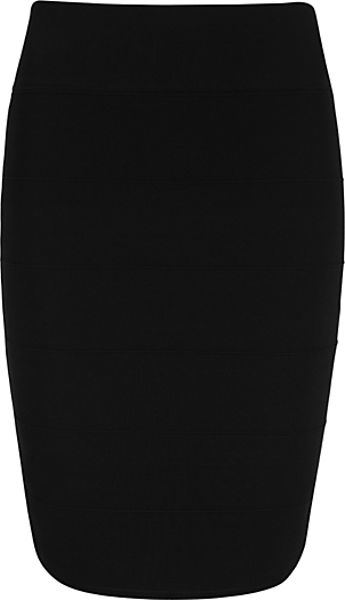 Ted Baker Ted Baker Dittsie Tubular Detail Skirt Black in Black - Lyst