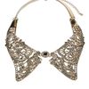Topshop Metal Lace Collar in Gold - Lyst