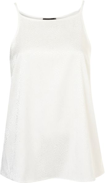 Topshop Animal Jacquard High Neck Cami - Lyst