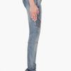 Balmain Faded Blue Biker Jeans in Blue - Lyst