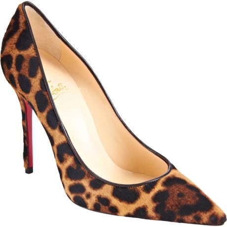 Christian Louboutin Decollete 554 in Animal (leopard) - Lyst