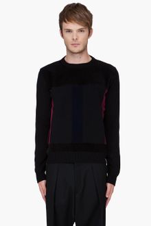 Christopher Kane Black Flock Panel Sweater - Lyst
