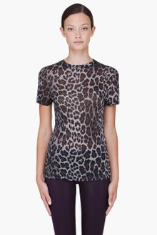 Christopher Kane Grey Leopard Print Tshirt - Lyst