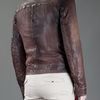 Dolce & Gabbana Distressed Lamb Skin Jacket in Brown for Men - Lyst