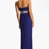 Js Boutique Embellished Waist Plissé Gown in Blue (royal) - Lyst