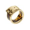 Michael Kors Large Buckle Ring Golden in Gold (6) - Lyst