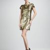 Nanette Lepore Gold Society Sequined Dress in Gold - Lyst