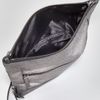 Olivia Harris Metallic Unzipped Foldover Messenger in Silver (metallic) - Lyst