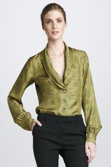 Rachel Zoe Eleanor Shawl Collar Top  - Lyst
