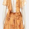 Topshop Autumn Meadow Print Dress in Yellow (multi) - Lyst