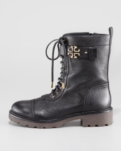 tory burch t hardware combat boot