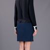 Victoria Beckham Studded Collar Dress in Blue (black) - Lyst