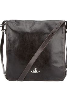 Vivienne Westwood Leather Messenger Bag - Lyst