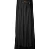 Elie Saab Black Belted Cape Back Silk Georgette Gown in Black - Lyst