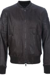 Neil Barrett Leather Bomber Jacket